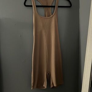 Coco brown romper one piece short